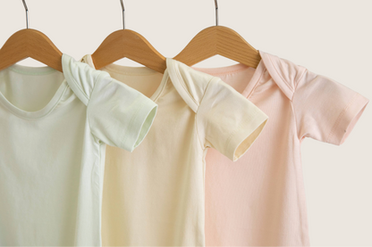 3 Pack Short Sleeve Bamboo Body Suit Multi