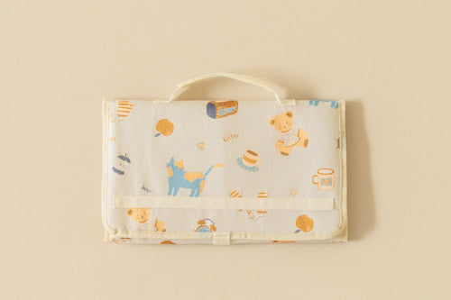 Warm Mustard Dreamy Days Portable Diaper Change Mat