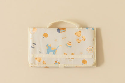 Warm Mustard Dreamy Days Portable Diaper Change Mat
