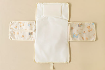 Warm Mustard Dreamy Days Portable Diaper Change Mat