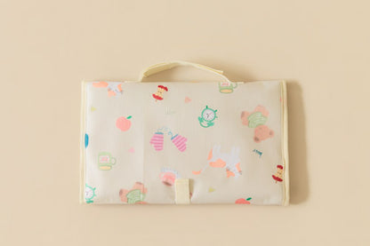Pastel Cream Dreamy Days Portable Diaper Change Mat