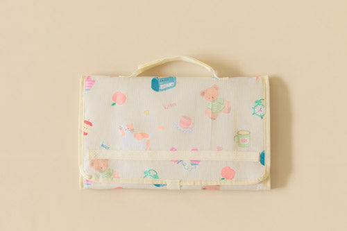 Pastel Cream Dreamy Days Portable Diaper Change Mat