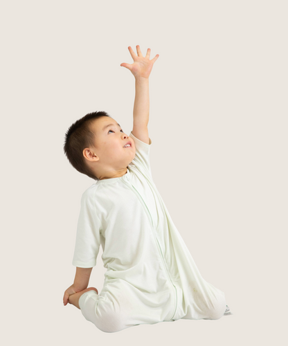 Short sleeve Bamboo Zipsuit - Fairest Jade